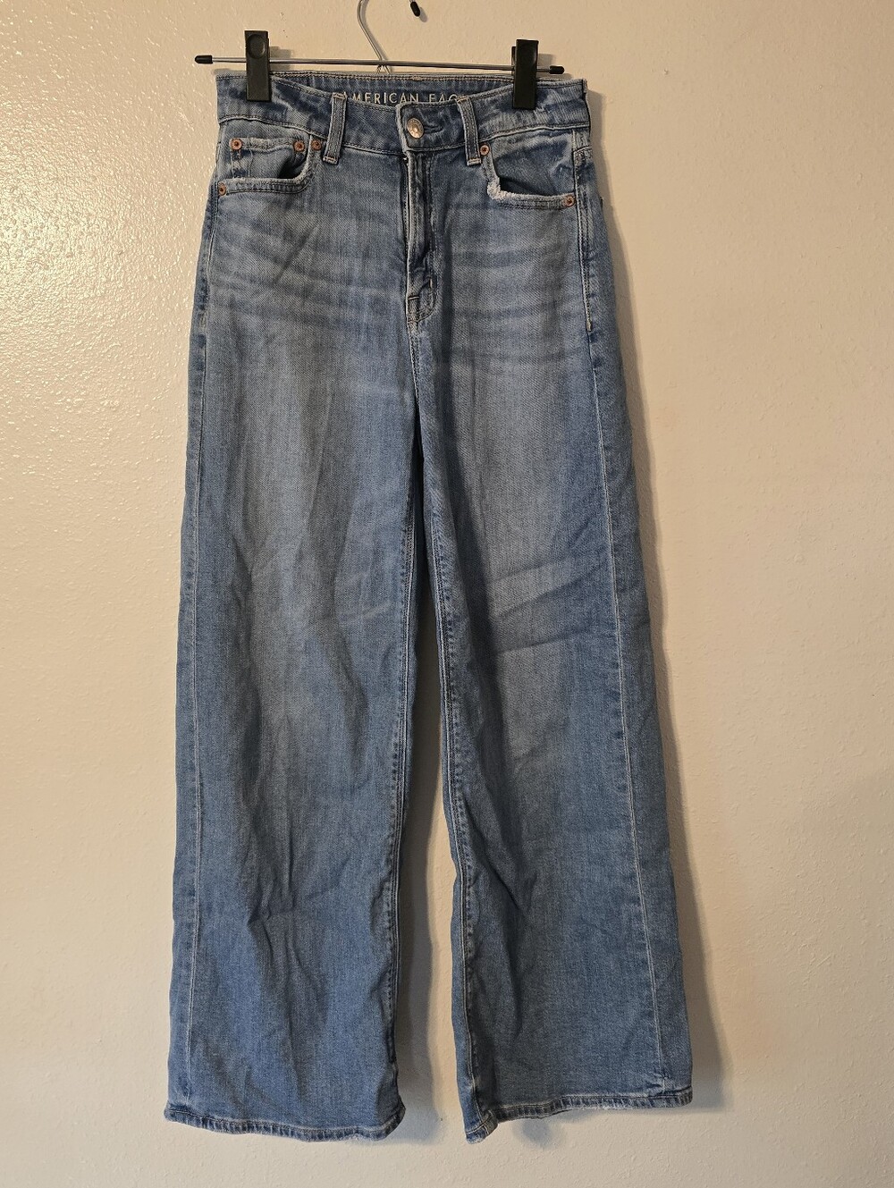 American Eagle Wide Leg Jeans Size 00 Short